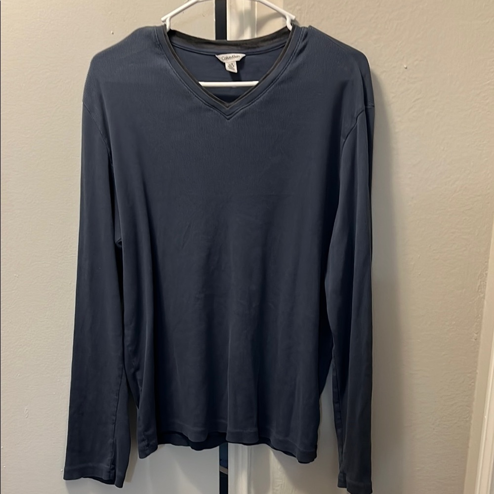 Calvin Klein Dark Gray Long Sleeve Tee